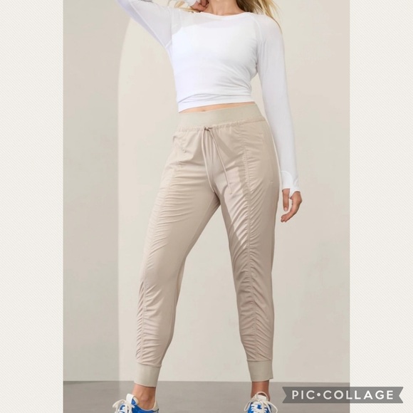 Athleta Pants - :Price Firm: Athleta Attitude II Mid Rise Jogger Pants in Abalone